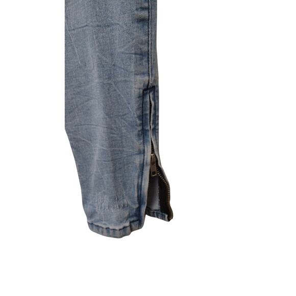 PacSun Mens Ankle Jeans Sz Sm W32x34 Low Rise Stretch Elastic Waist Skinny - Picture 3 of 10